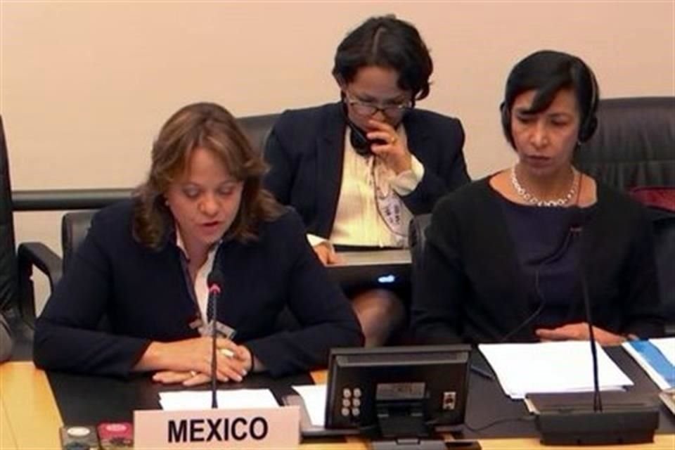 En su discurso, Delgado reconoció que en México todavía hay muchos retos en materia de derechos humanos.