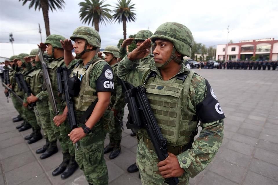 Durazo afirmó que ya están desplegados 72 mil elementos de la Guardia Nacional en el País.