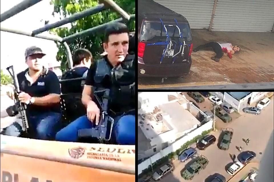 A raíz de captura del hijo del Chapo, hombres armados paralizan distintos sectores de Culiacán con detonaciones de armas de grueso calibre.