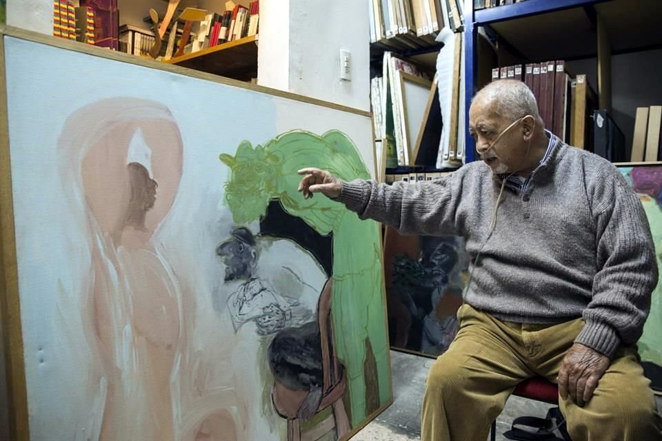 Gilberto Aceves Navarro considerado uno de los forjadores de la escuela plástica mexicana
