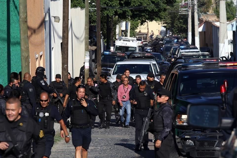 Tras la agresin, policas estatales iniciaron una persecucin en Av. Lpez Mateos.