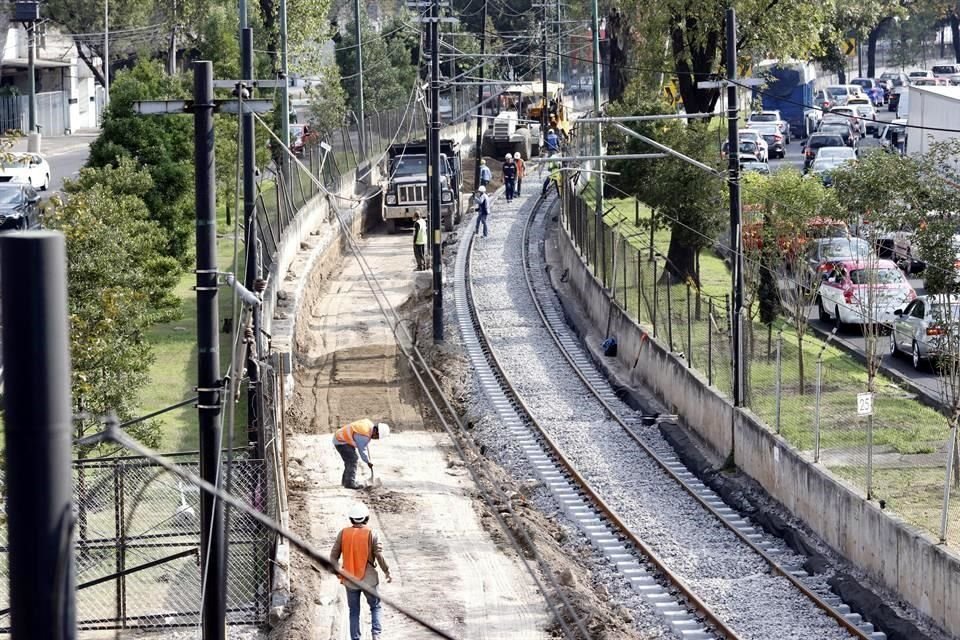 Las obras del Tren Ligero prevén concluirse el 31 de diciembre.
