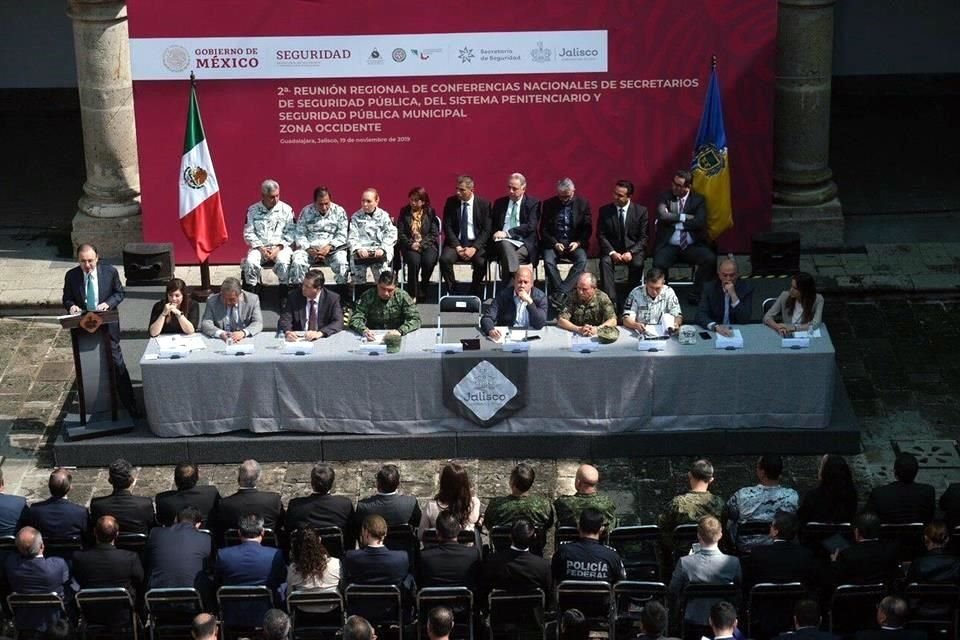 Aspectos de la Segunda Reunión de Conferencias Nacionales de Secretarios de Seguridad Pública Zona Occidente.