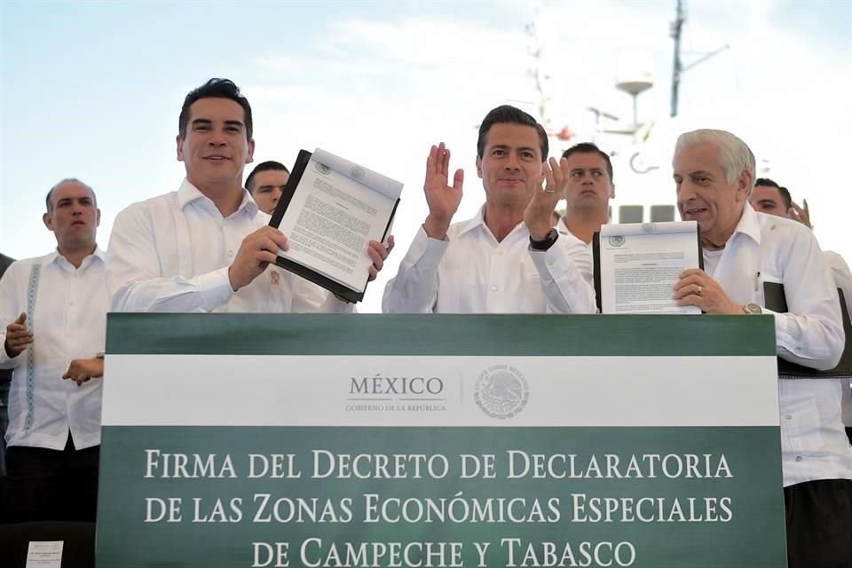 Entre septiembre de 2017 y abril de 2018, el entonces Presidente Peña decretó las zonas.