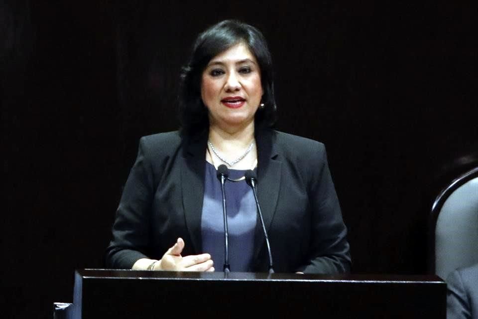 Irma Eréndira Sandoval, titular de la Secretaría de la Función Pública.