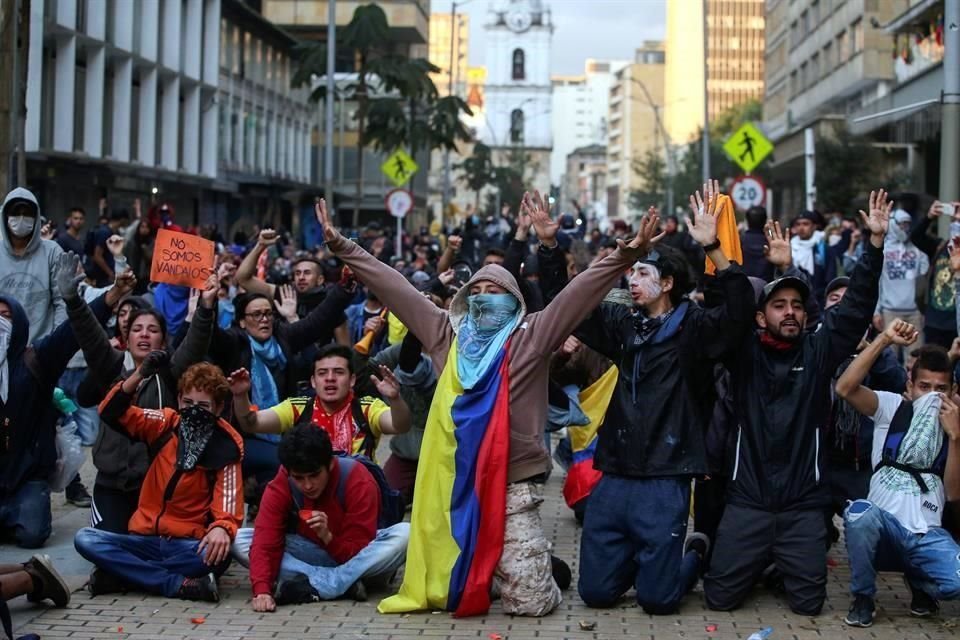 Este viernes fue el segundo día consecutivo de protestas en Colombia contra el Gobierno de Duque.