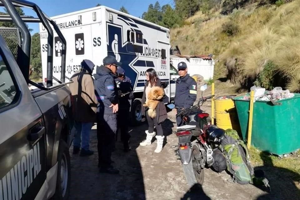 Los dos hombres fueron plagiados ayer en el Nevado de Toluca.
