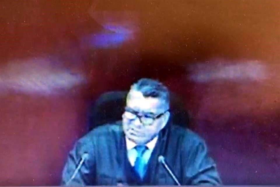 Juez de Control Federico Mosco durante la audiencia del caso de Abril Pérez y Juan Carlos García, el pasado 25 de septiembre.
