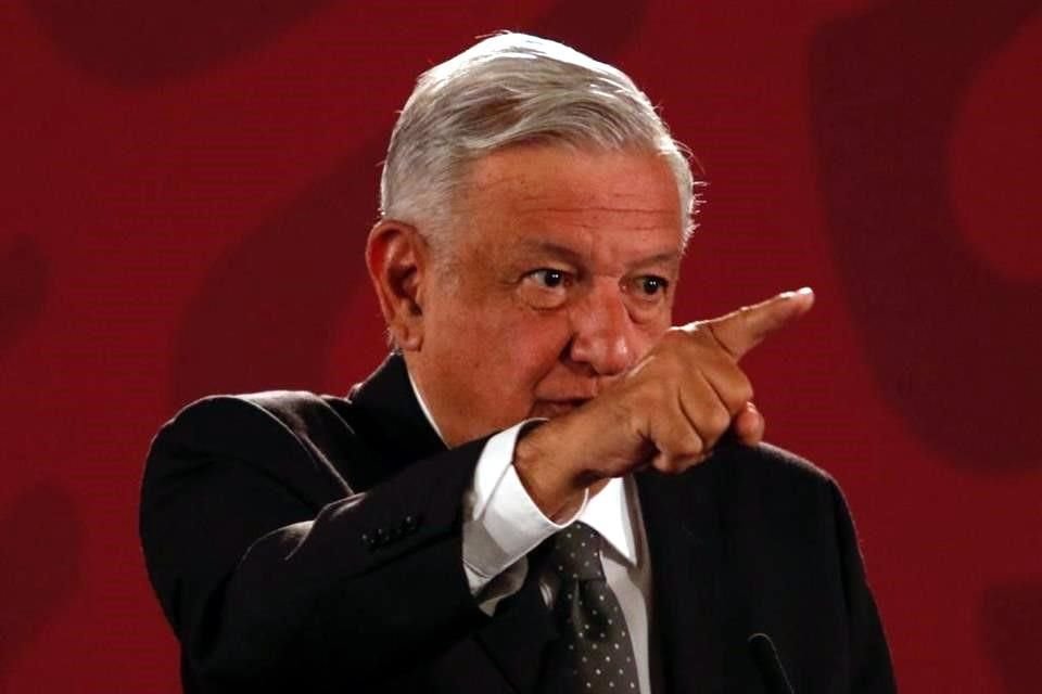 López Obrador en su conferencia de prensa mañanera.