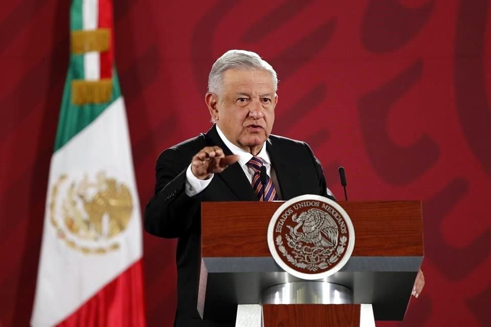 El Presidente Andrés Manuel López Obrador durante la conferencia de prensa matutina.