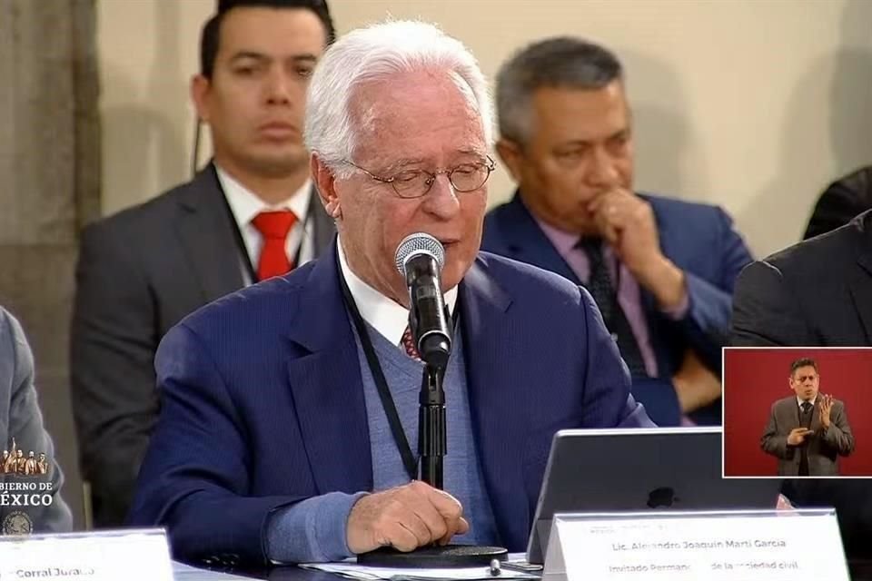 Alejandro Martí, representante de la sociedad civil en el Consejo Nacional de Seguridad, llamó a la unidad nacional en el combate contra la violencia en el País.