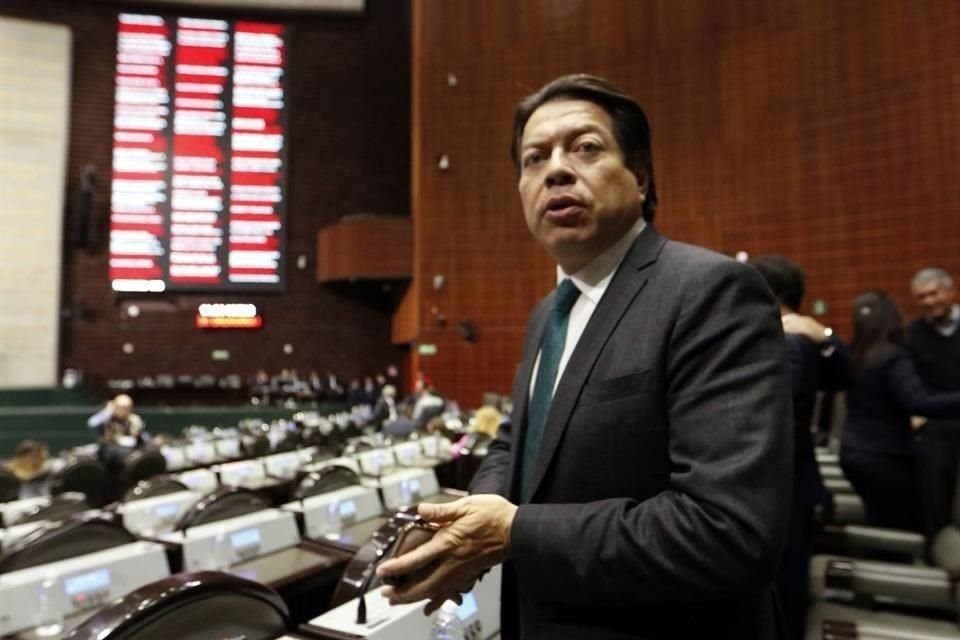 Mario Delgado, coordinador de los diputados de Morena.