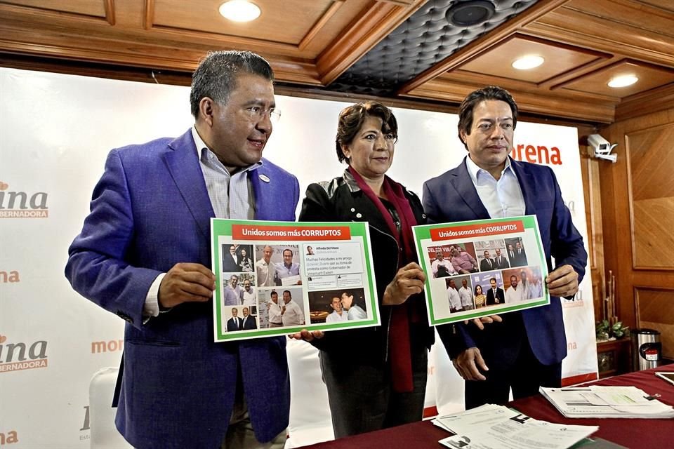 En mayo del 2017, líderes de Morena denunciaron ante el INE una campaña negra orquestada por el PRI y Segarra contra su candidata en el Edomex, Delfina Gómez.