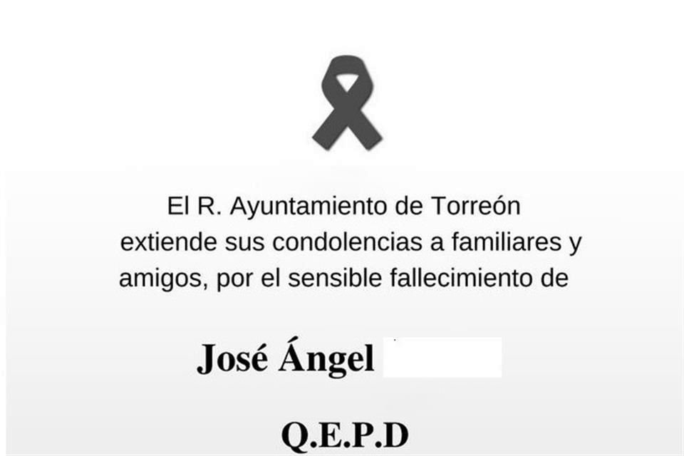 Ayer, el Alcalde de Torreón expresó sus condolencias por la muerte del niño.