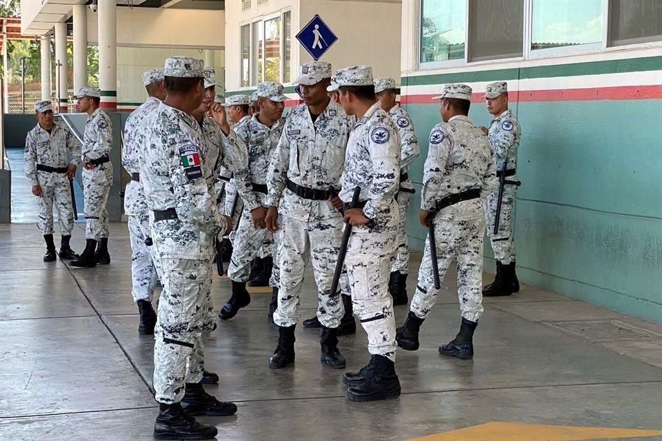 La Guardia Nacional también reforzó su presencia en la zona.