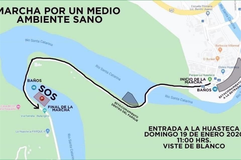 La protesta inicia mañana a las 11:00 horas en la entrada del Parque La Huasteca y se pide a los asistentes vestir de blanco.