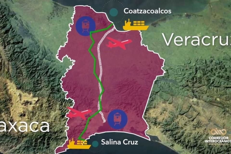 El corredor, señaló la CEPAL, incluye los Puertos de Salina Cruz, en Oaxaca, y el de Coatzacoalcos en Veracruz, así como los sistemas de transporte carretero y aéreo.