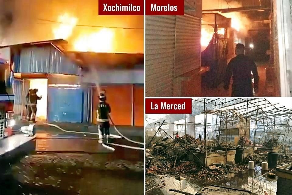 Tras peritajes, la Fiscalía General de Justicia descartó que los incendios en los mercados Presidente Abelardo L. Rodríguez, Nave Mayor de La Merced, Morelos y Xochimilco hayan sido provocados, y se debieron a corto circuito.