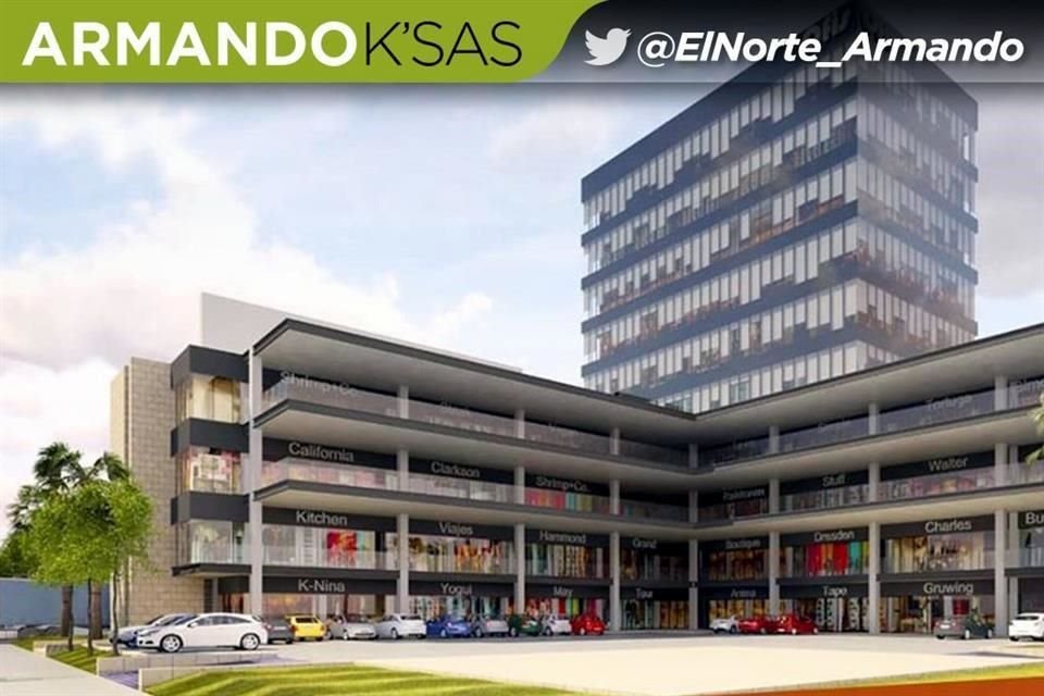 Por la Avenida Nogalar se construye un nuevo desarrollo de uso mixto que incluye oficinas y locales comerciales.