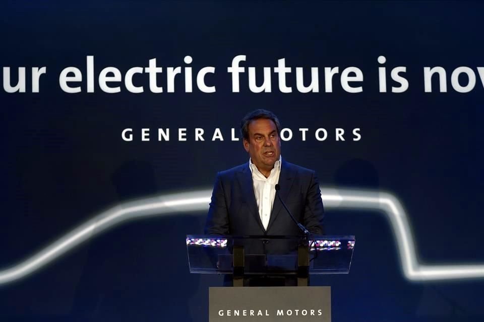 Mark Reuss, presidente de General Motors, durante el anuncio de inversión.