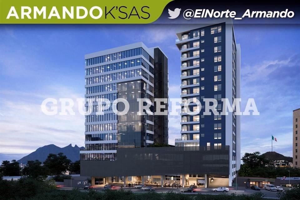 Por los rumbos de Galerías Monterrey se levantará un desarrollo inmobiliario que contempla un par de torres.