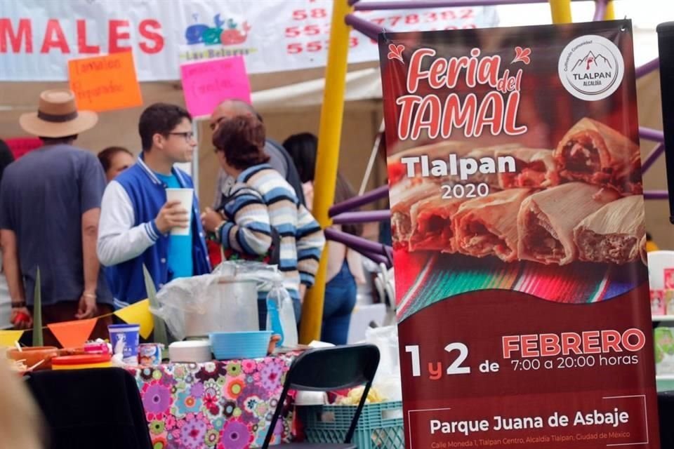 La Feria del Tamal permanecerá en Tlalpan hasta el 2 de febrero.