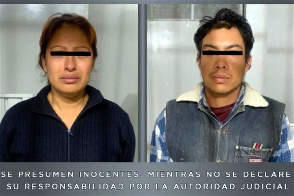 Giovana Cruz y Mario Reyes, pareja de presuntos feminicidas de Fátima, fueron detenidos ayer en el Estado de México.