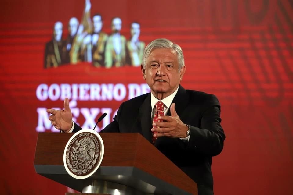 El Presidente Andrés Manuel López Obrador en la conferencia mañanera.