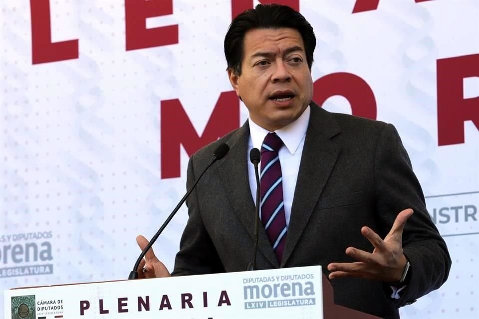 Mario Delgado, coordinador parlamentario de Morena en la Cámara de Diputados.
