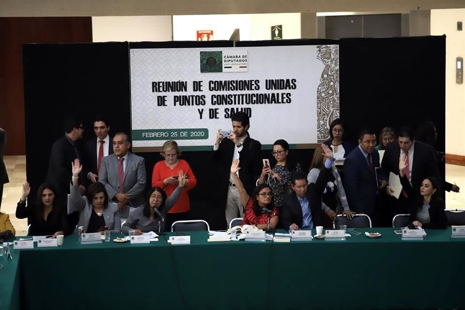 Aspectos de las comisiones de Puntos Constitucionales y de Salud en la Cámara de Diputados.