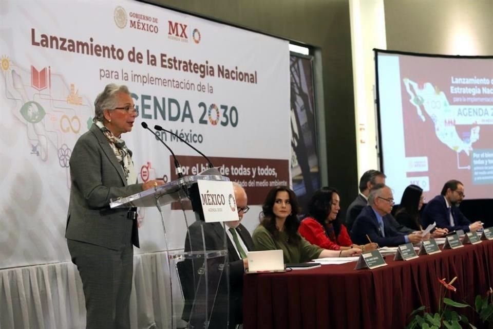 La Secretaria Sánchez Cordero participó en la presentación de la Estrategia Nacional para la Implementación de la Agenda 2030.