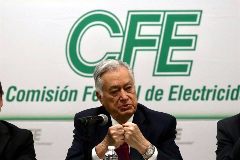 Manuel Bartlett, director de CFE.