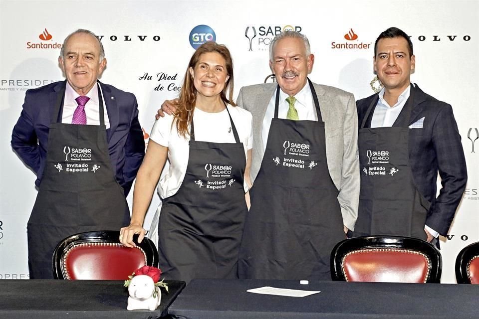 Guillermo Valencia, María Teresa Matamoros, Alejandro Garza y Miguel Luz