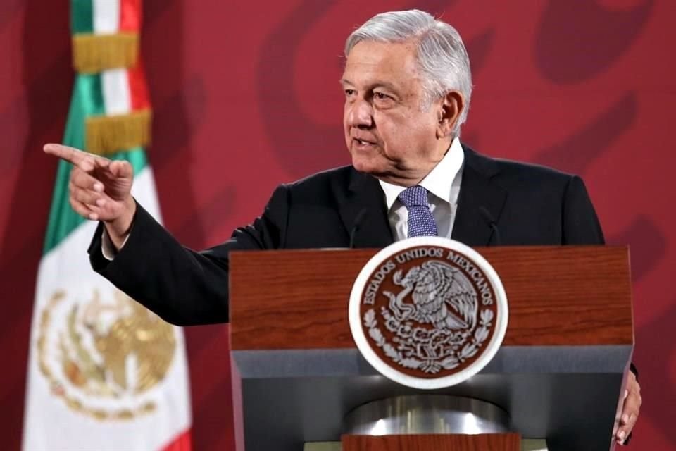 Lpez Obrador en su conferencia de prensa de este lunes.