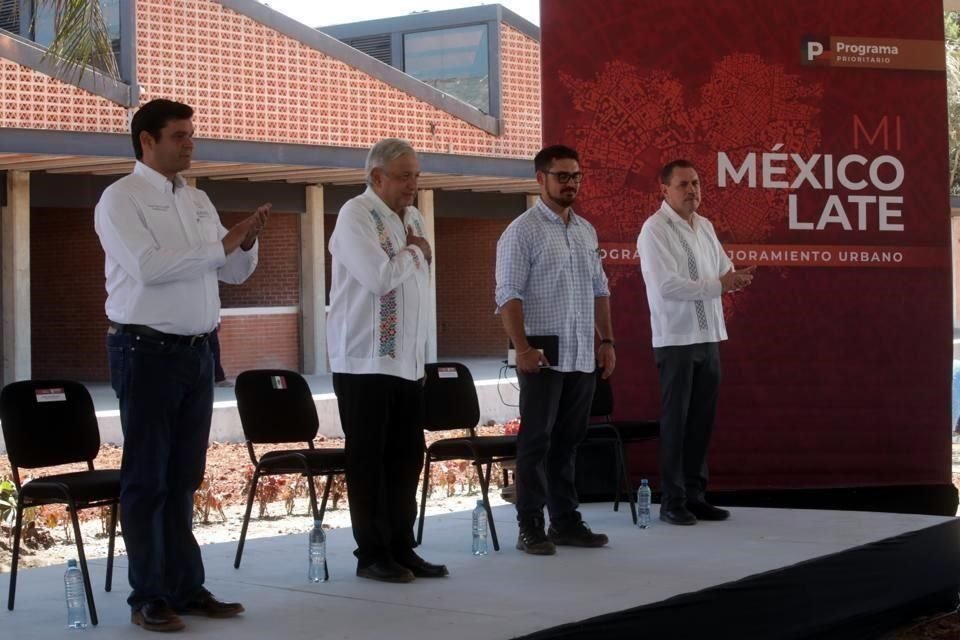 El Presidente estuvo acompañado por el Gobernador Antonio Echevarría y el Secretario de Desarrollo Urbano, Román Meyer.