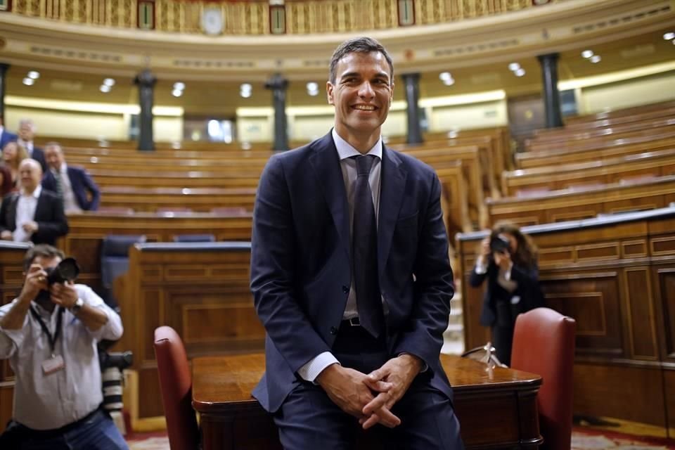 Pedro Sánchez a su elección como nuevo Presidente español.