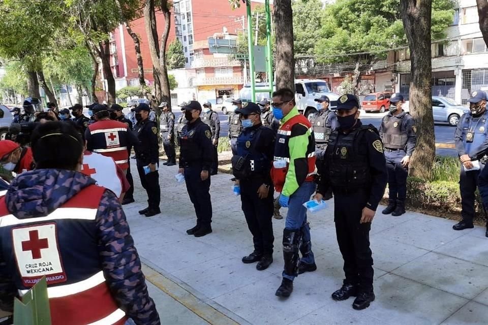 Policías capitalinos enfrentan la emergencia sanitaria por Covid-19 con carencias económicas, de salud y estructurales.