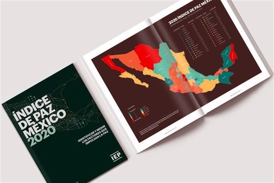El Instituto para la Economía y la Paz presentó este martes el Índice de Paz México 2020.