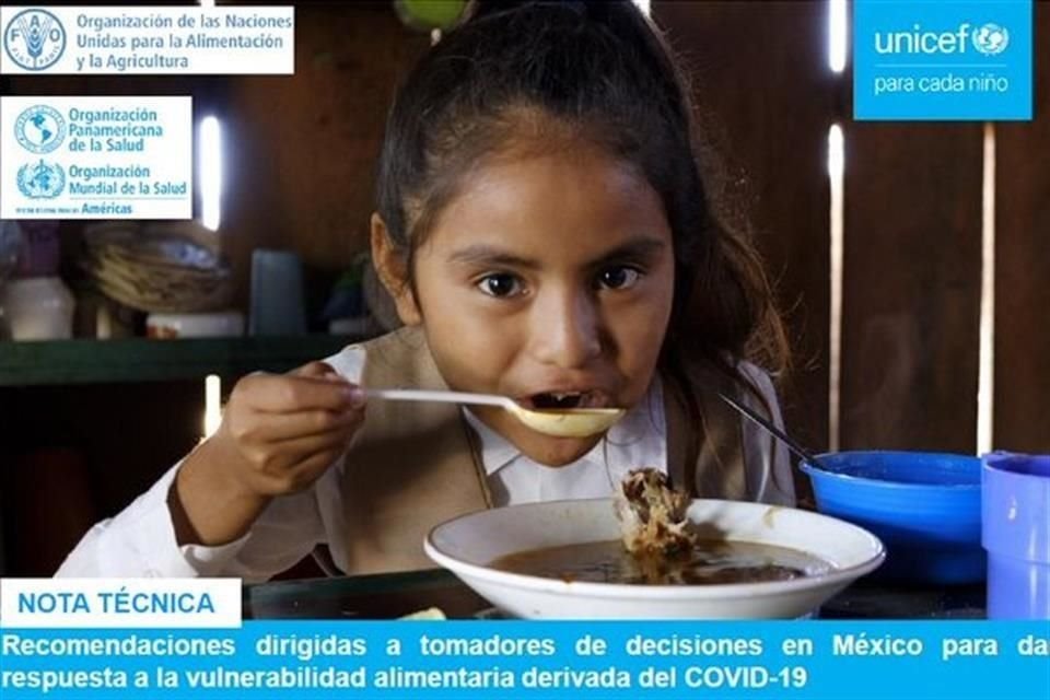 Las organizaciones presentaron el documento 'Recomendaciones dirigidas a tomadores de decisiones en México para dar respuesta a la vulnerabilidad alimentaria derivada del COVID-19'.