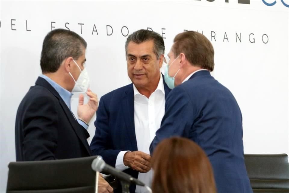 Miguel Riquelme, Jaime Rodríguez y Francisco García Cabeza de Vaca.