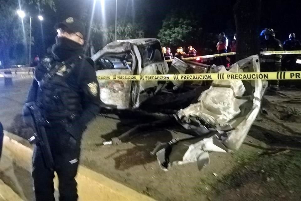 El accidente ocurrió sobre los carriles centrales de la vialidad, a la altura de Eje 1 Poniente Avenida México-Coyoacán.