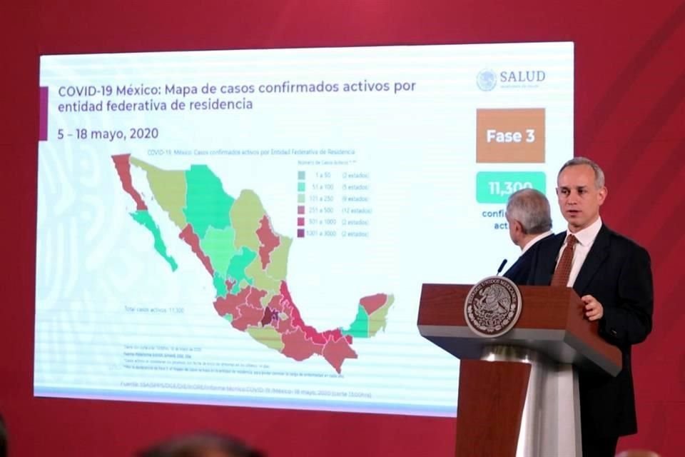 Acompañado del Presidente Andrés Manuel López Obrador, el subsecretario indicó la importancia de mantener la disciplina hasta el final de la jornada de sana distancia.