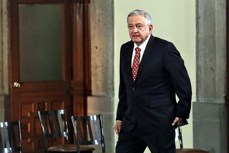 López Obrador al iniciar su conferencia mañanera de este martes en Palacio Nacional.