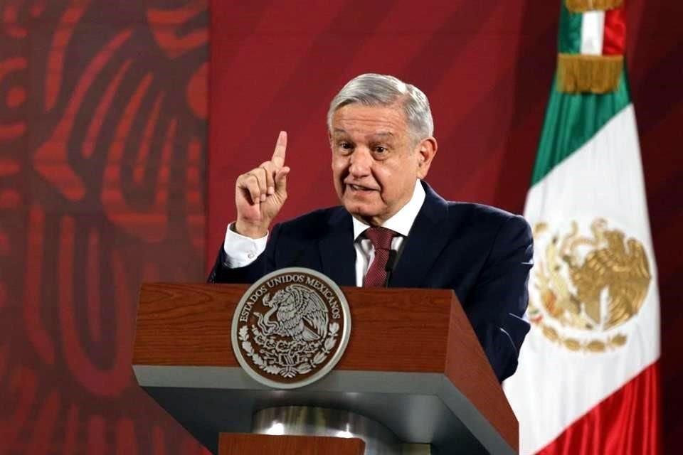 López Obrador en su conferencia de prensa matutina.