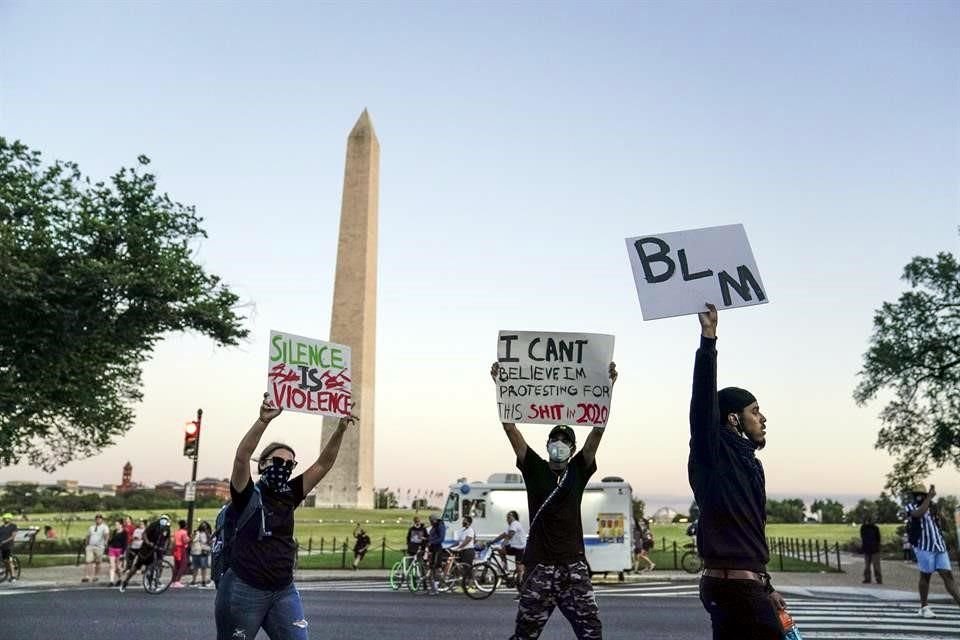 Las protestas para exigir justicia por la muerte de Floyd no han cesado en Washington.