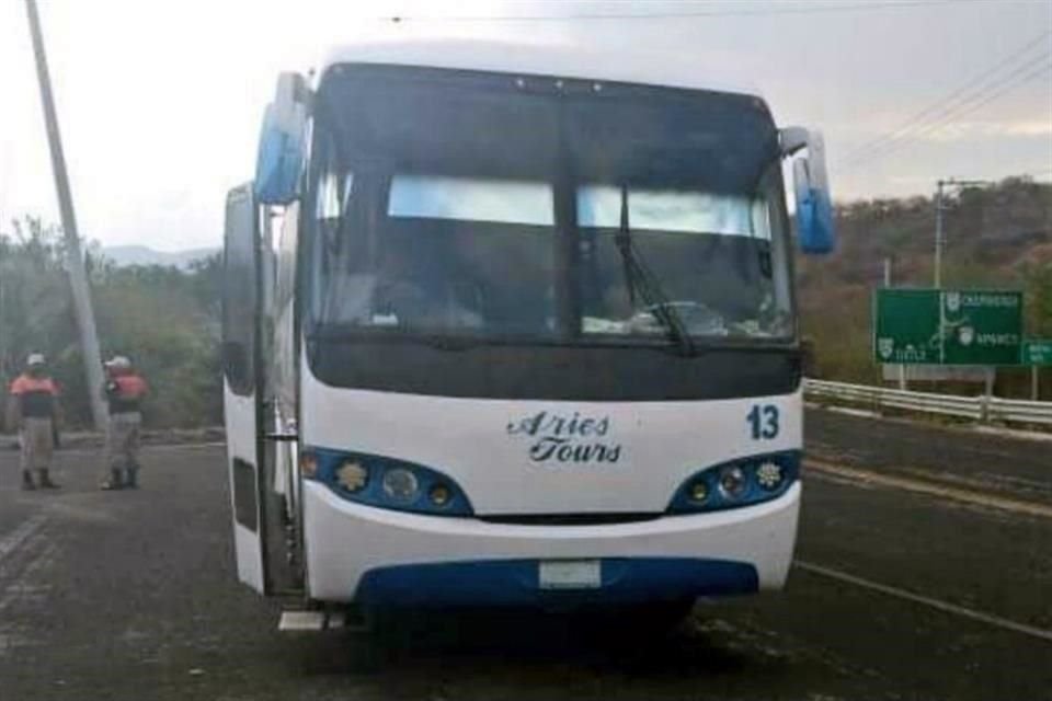El autobús provenía del Estado de Sinaloa.