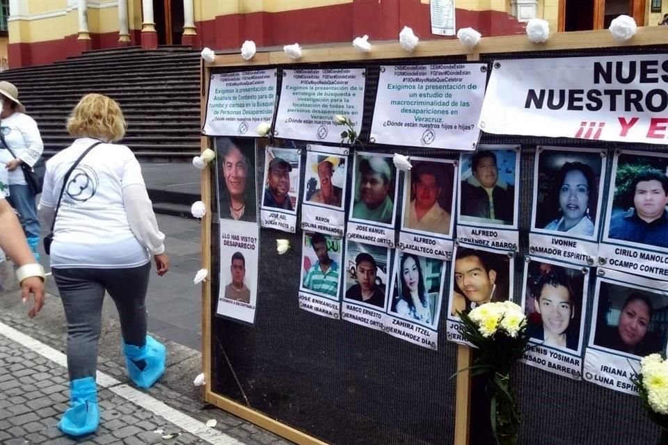 Apenas el 10 de mayo pasado, madres de desaparecidos se manifestaron en Xalapa, Veracruz, para exigir justicia.