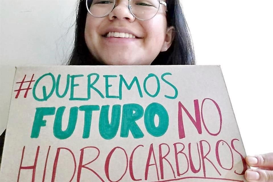 Alejandra Gálvez, de 17 años, se unió en 2019 al movimiento fundado por la ambientalista sueca.