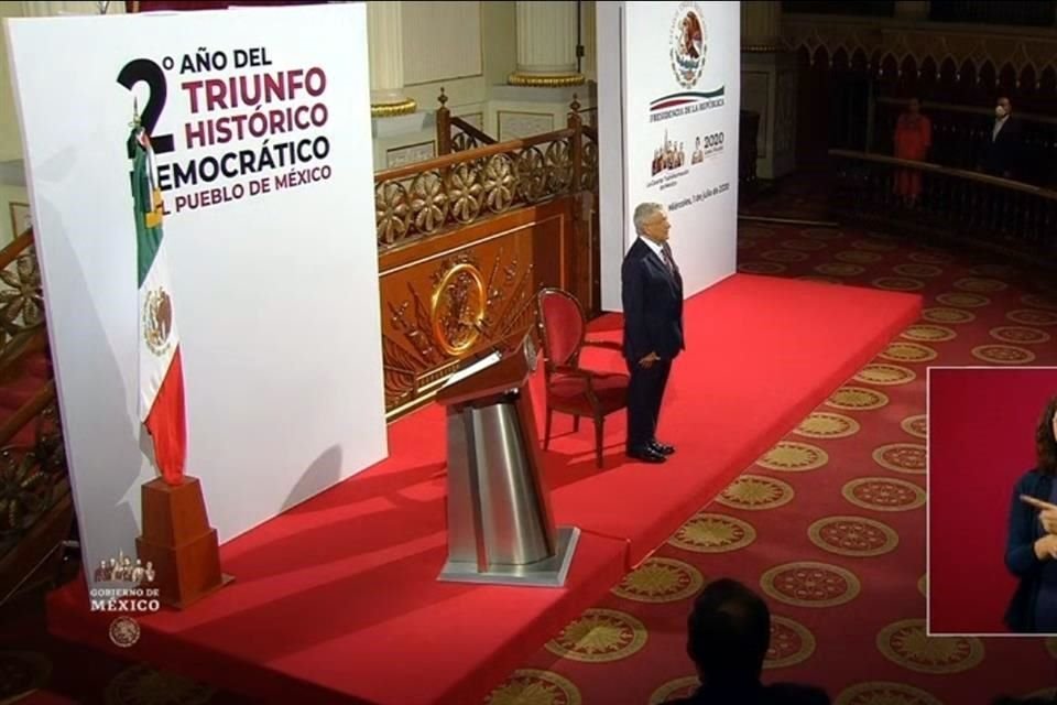 Durante su informe, el Presidente sólo hizo mención del complejo cultural Los Pinos.