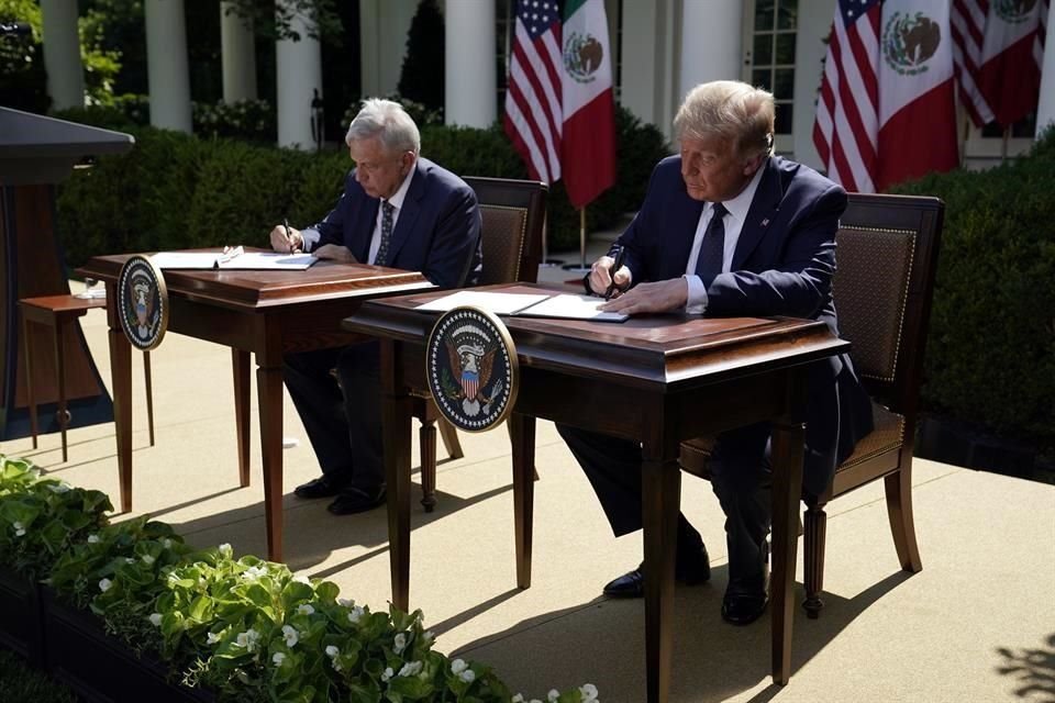 Los Presidentes de México y EU firmaron una declaración conjunta.